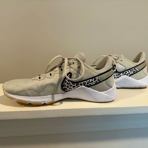 Nike Training shoes Leopard; Legend Essential 2 Premium training; size 8.5